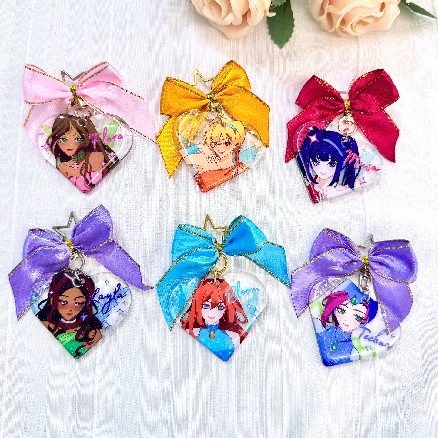 Winx club glitter charms