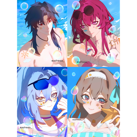 HSR - Stellaron Hunters Summer Holographic Photocard
