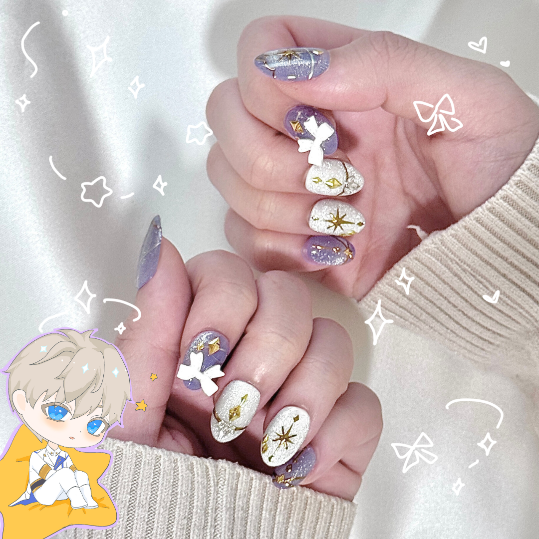 Xavier - Love & Deepspace Themed Press On Nails