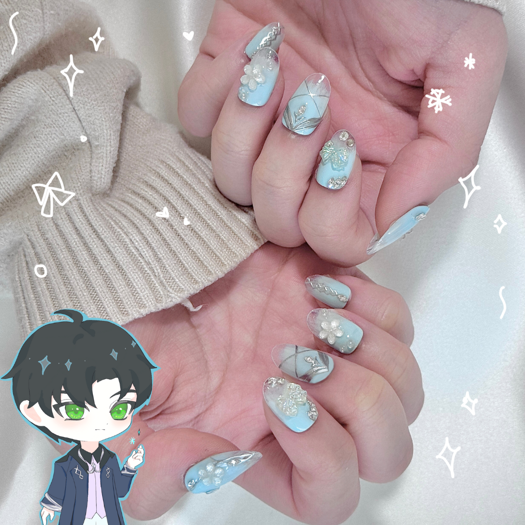 Zayne - Love & Deepspace Themed Press On Nails